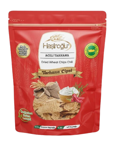 Hasiroglu Tarhana Yoghurt Chips Chili 450 Gr