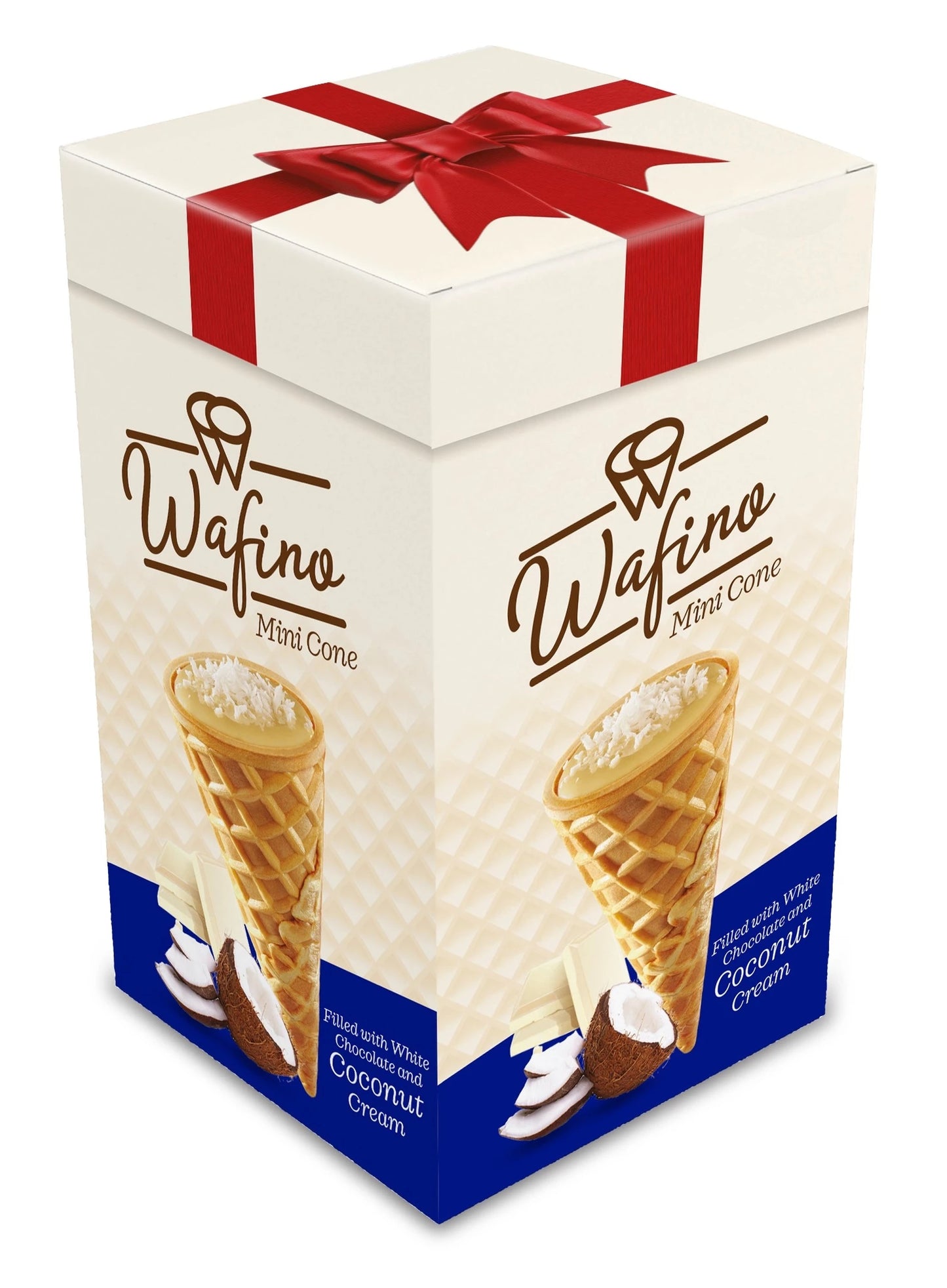 Anl Wafino Mini Cone Milk Chocolate w Cconut Cream 10 Gr x 18 Pcs