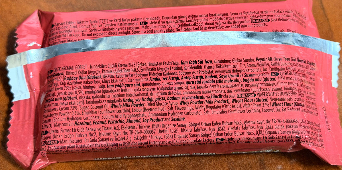 Eti Hosbes Strawberry Wafer 40 gr