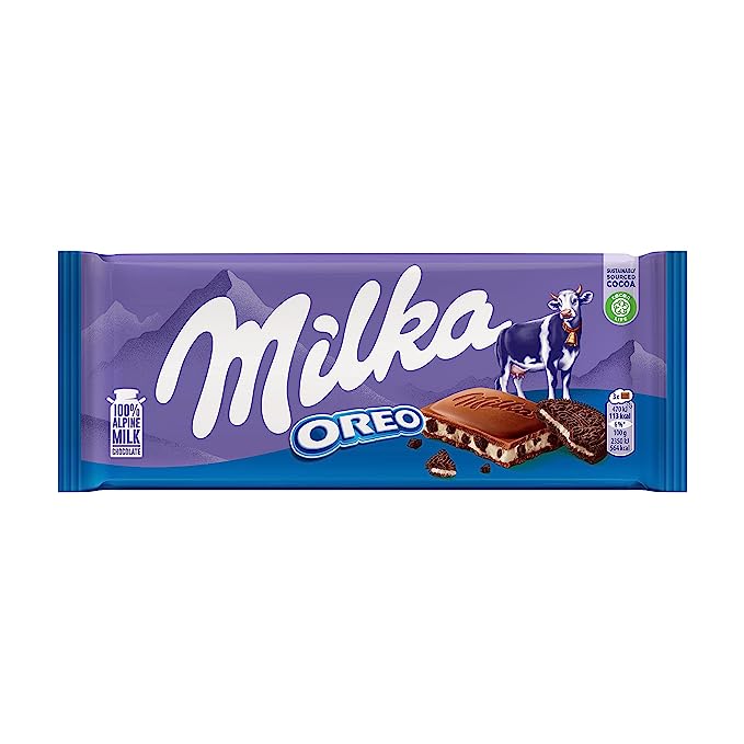 !Milka Oreo Chocolate Bar 3.5 Oz (100 Gr)