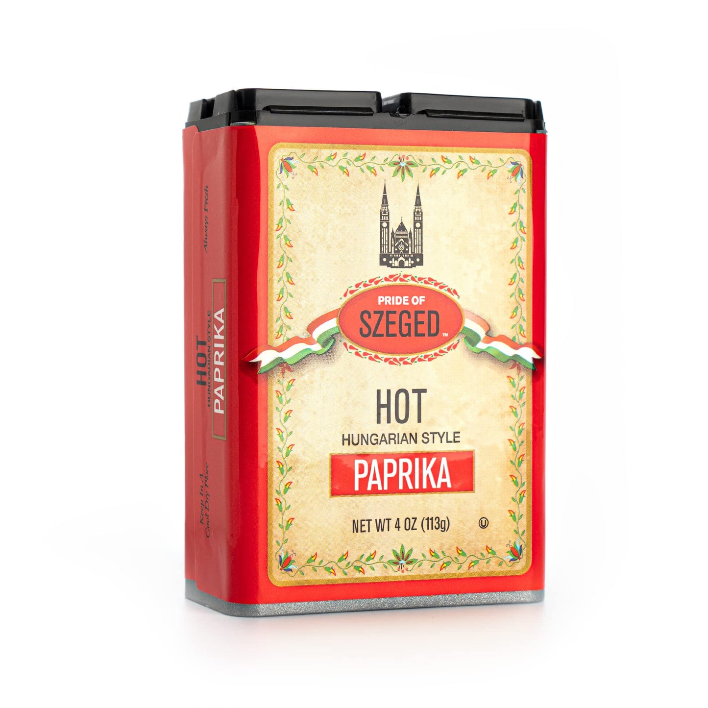 Pride of Szeged Hot Hungarian Paprika 4 Oz (113 Gr)