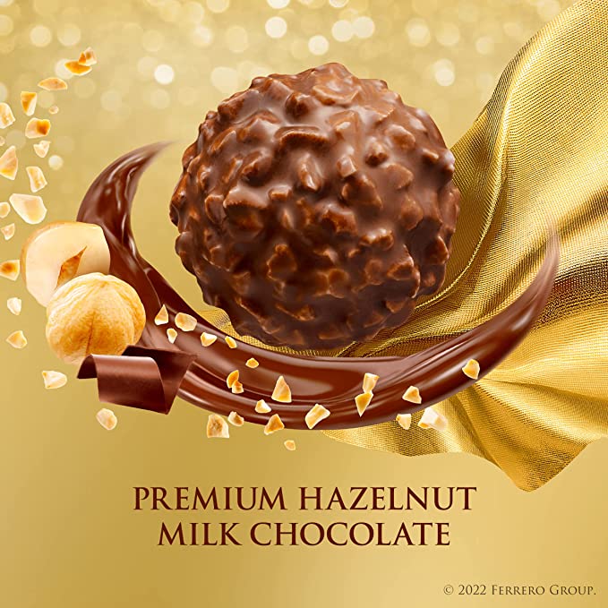 !Ferrero Rocher Hazelnut Chocolates 12 Ct 5.3 Oz ( 150 Gr )