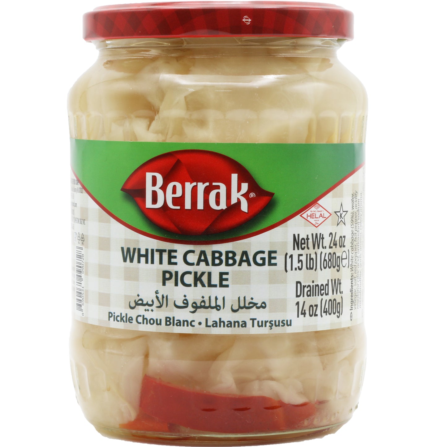 !Berrak Pickled White Cabbage 14.10 Oz (400 Gr)