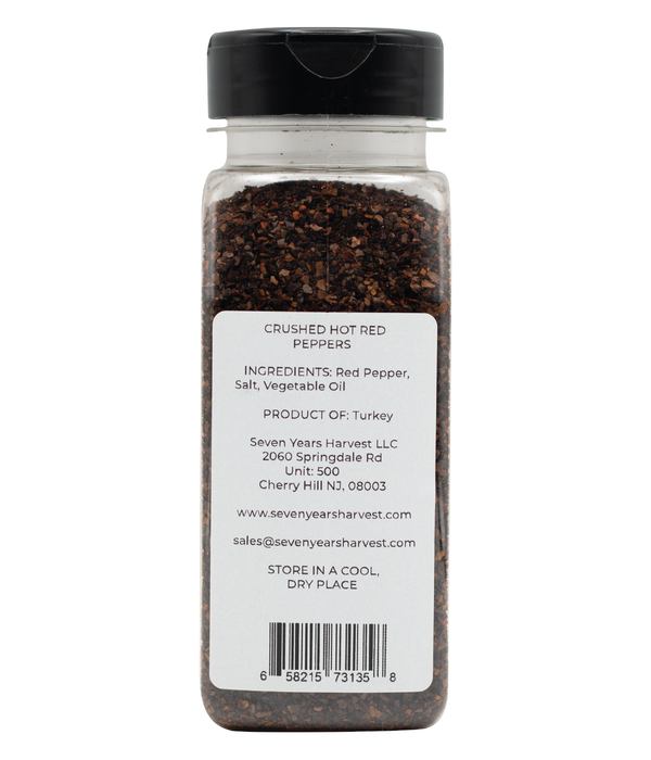 Seven Years Harvest Hot Crushed Peppers 7.4 Oz (210 gr)
