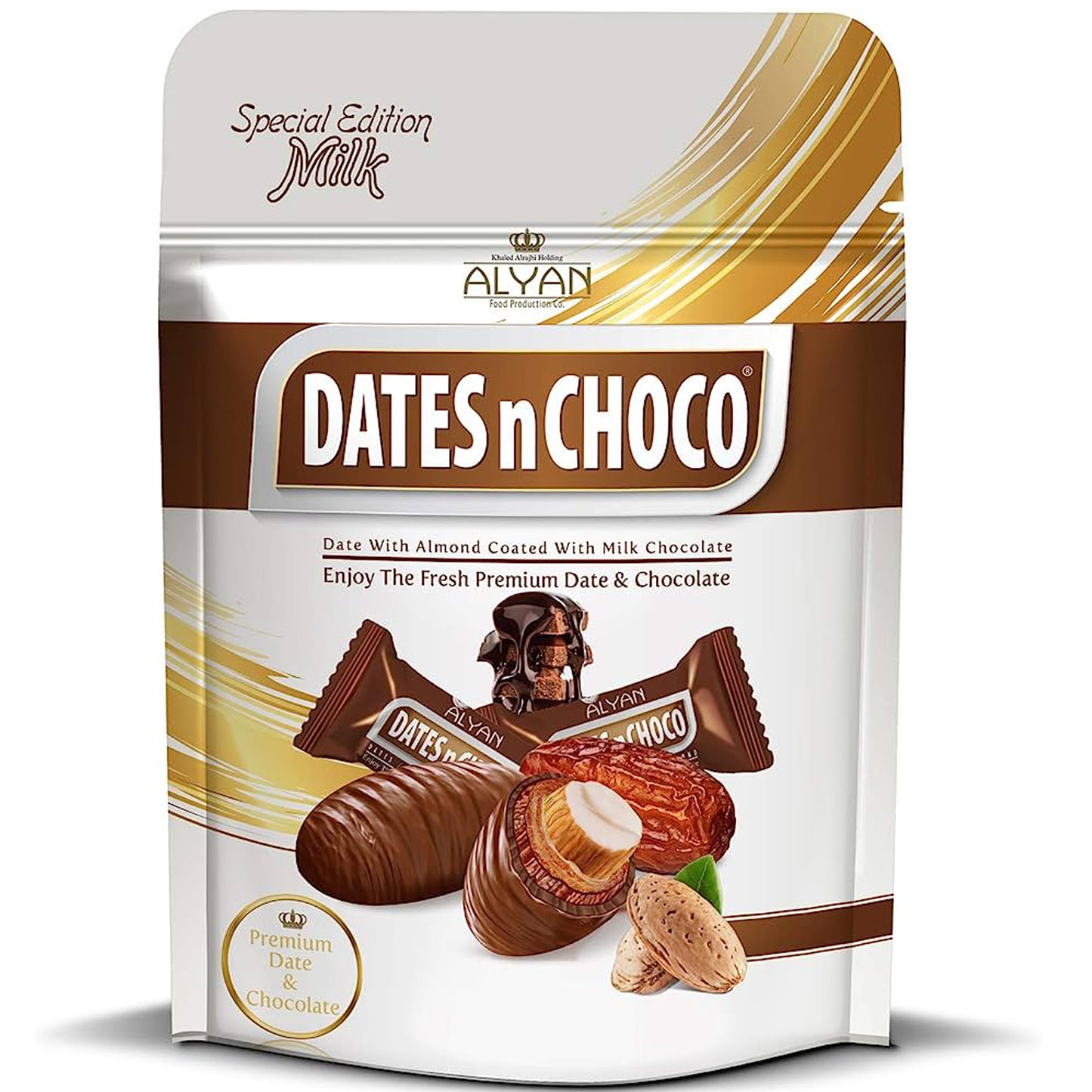!Alyan Almond Dates & Chocolate Milk 3.17 Oz ( 90 Gr)