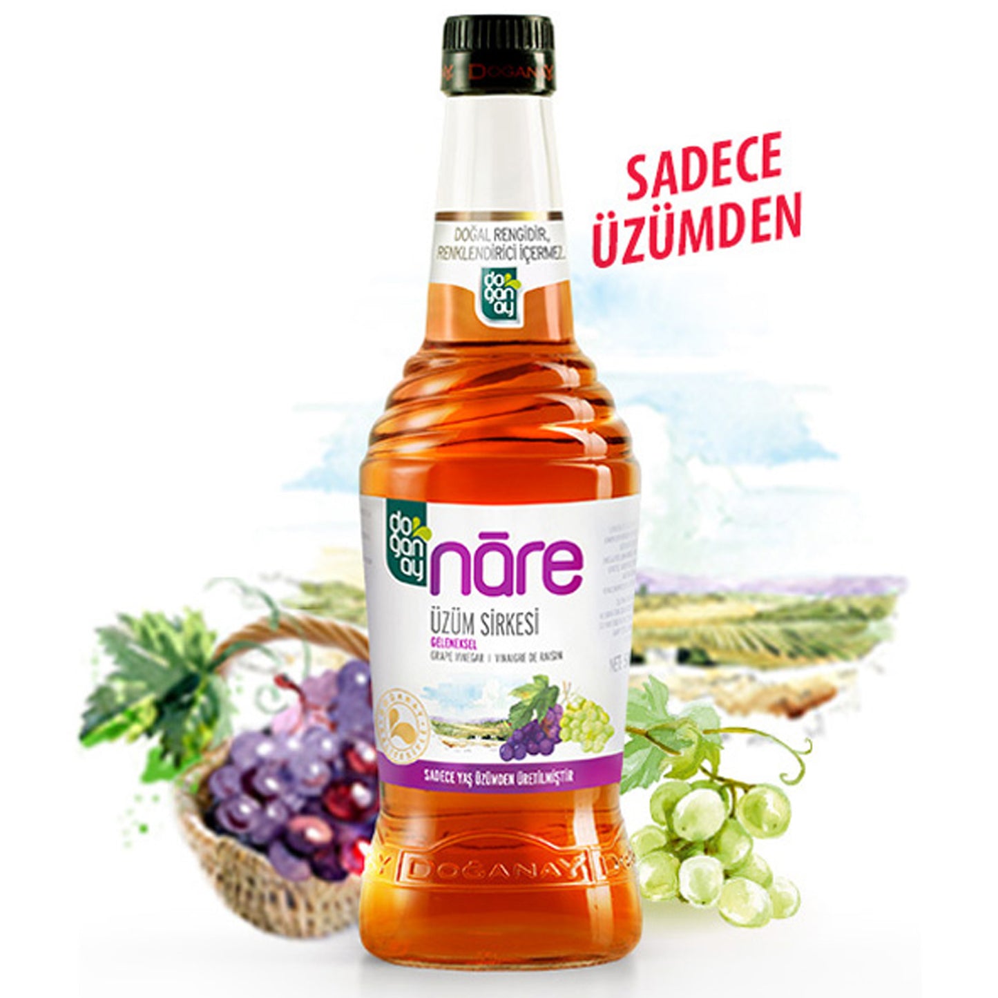 Doganay Nare Grape Vinegar 15.9 FL Oz ( 500 ML)
