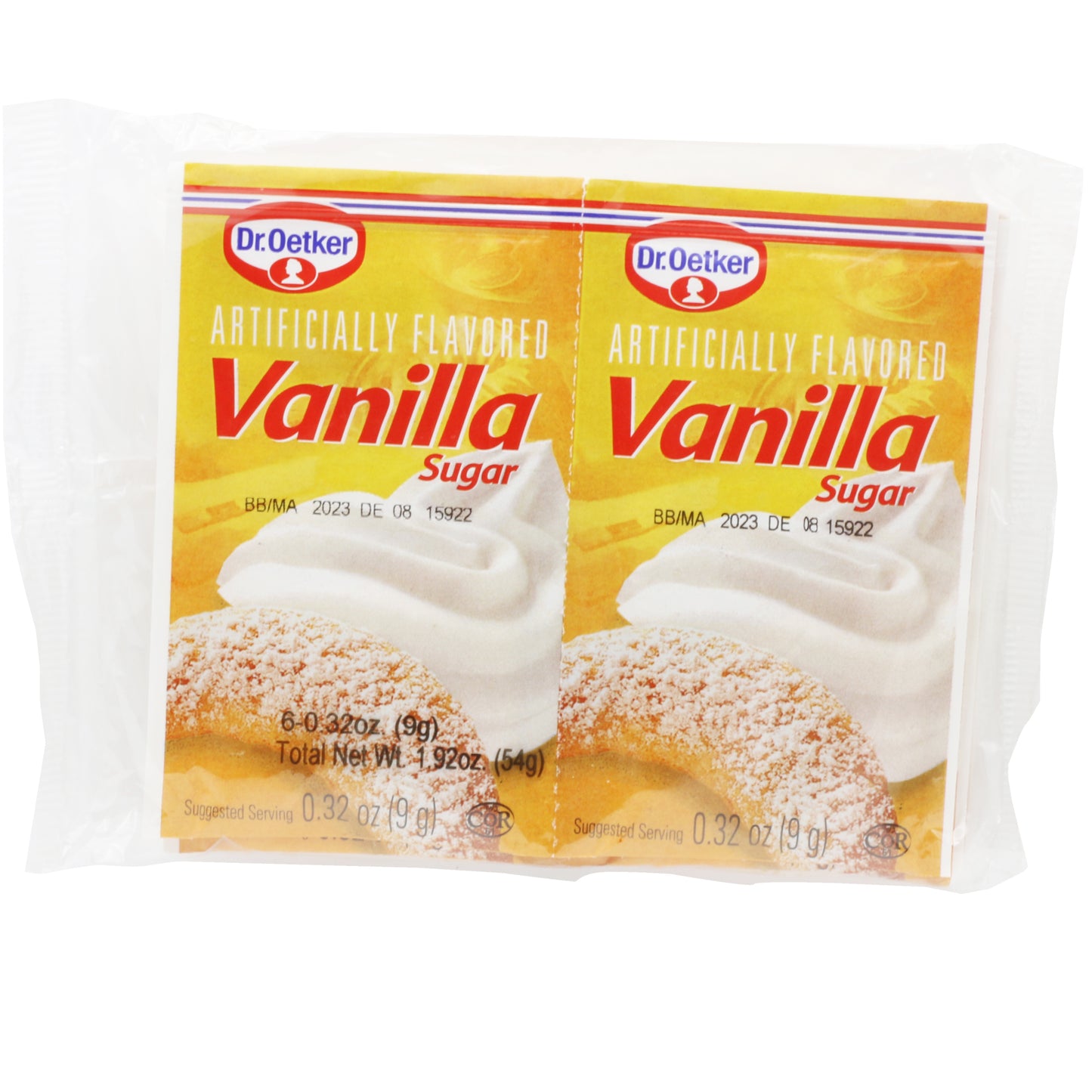 Dr Oetker Vanilla Sugar 6 Pack 1.92 Oz (54 Gr)