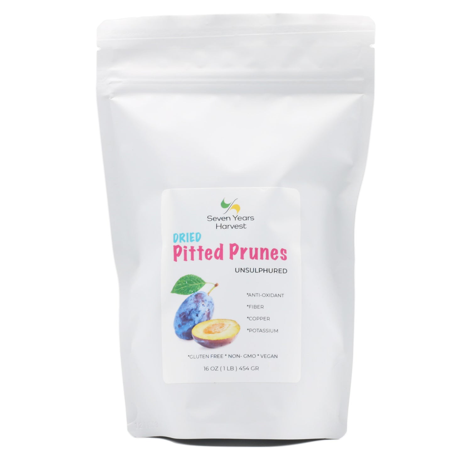 !Seven Years Harvest Pitted Prunes 1 Lb (454 Gr)