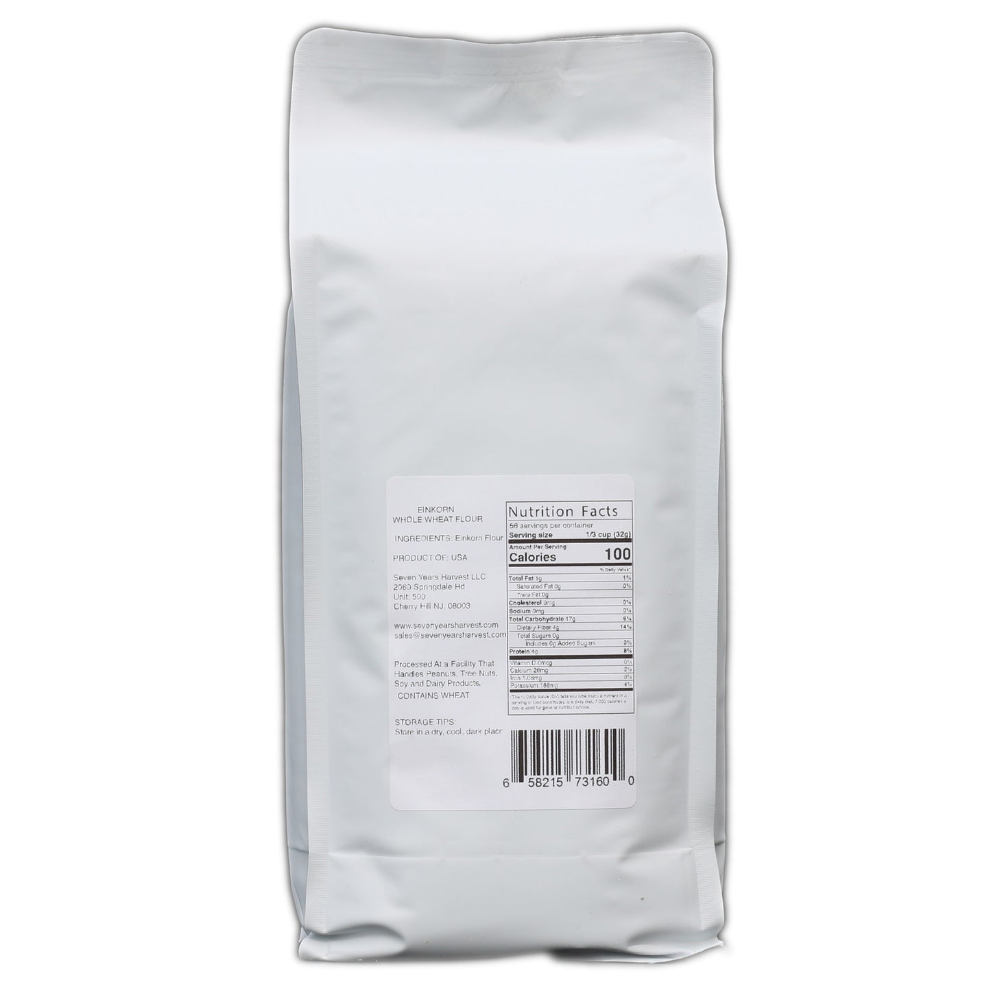 !Seven Years Harvest Einkorn Whole Wheat Flour 4 Lb (1.8 Kg )