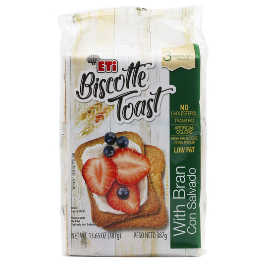 Eti Biscotte Toast With Bran 13.65 Oz (387 Gr)