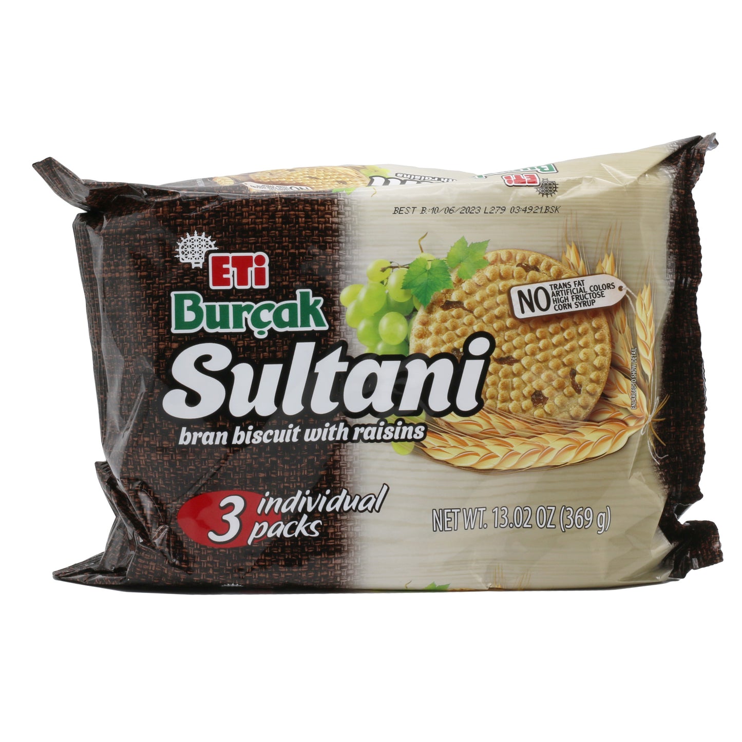 Eti Burcak Sultani Biscuits 3 Pcs 13.02 Oz (369 Gr)