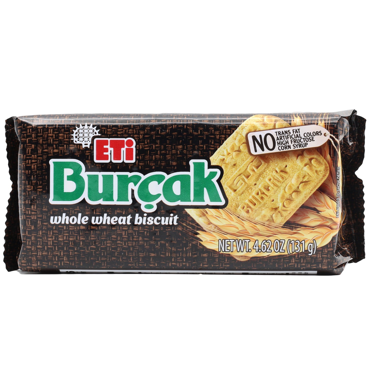 Eti Burcak Whole Wheat Biscuits 4.6 Oz (131 Gr)