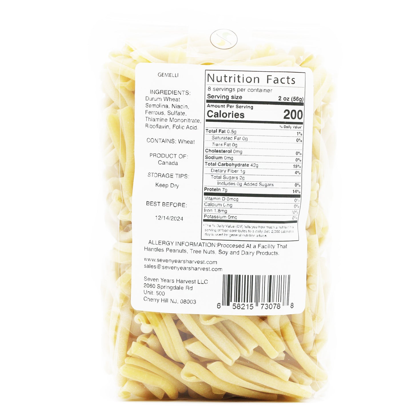 Seven Years Harvest Gemelli 1 Lb (454 Gr)