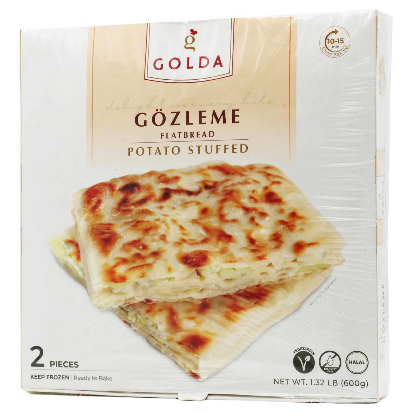 Golda Gozleme Flatbread Potatoes 2 Pcs 21.16 Oz (600 Gr)