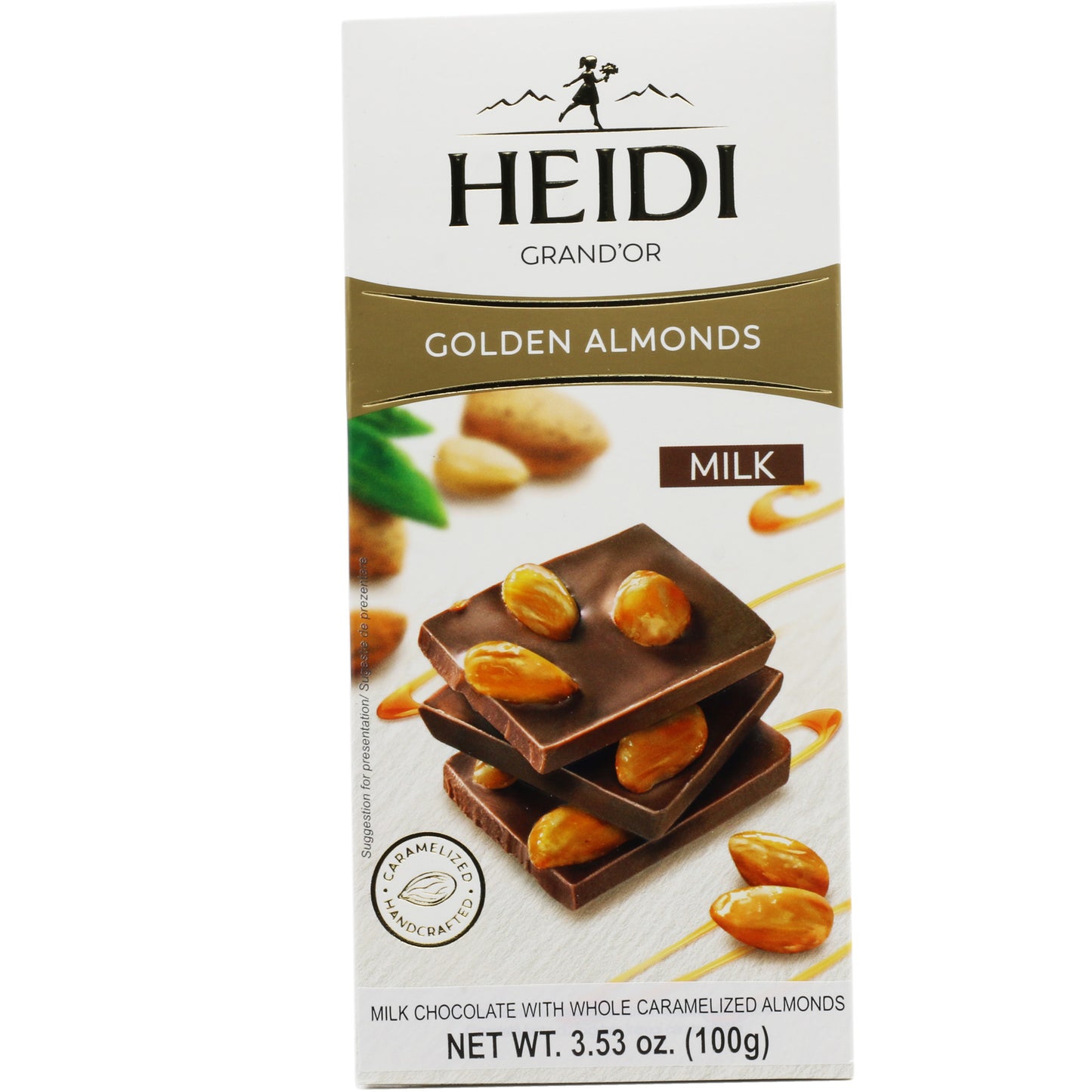 !Heidi Grand'or Almond Milk Chocolate 3.5 Oz (100 Gr)