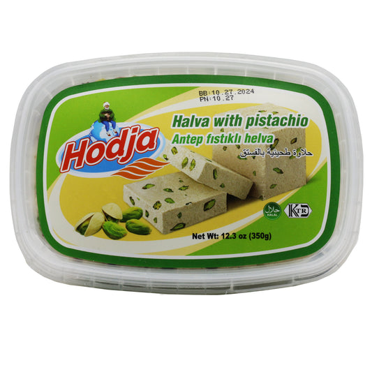 Hodja Pistachio Halva Premium 12.3 Oz (350 Gr)