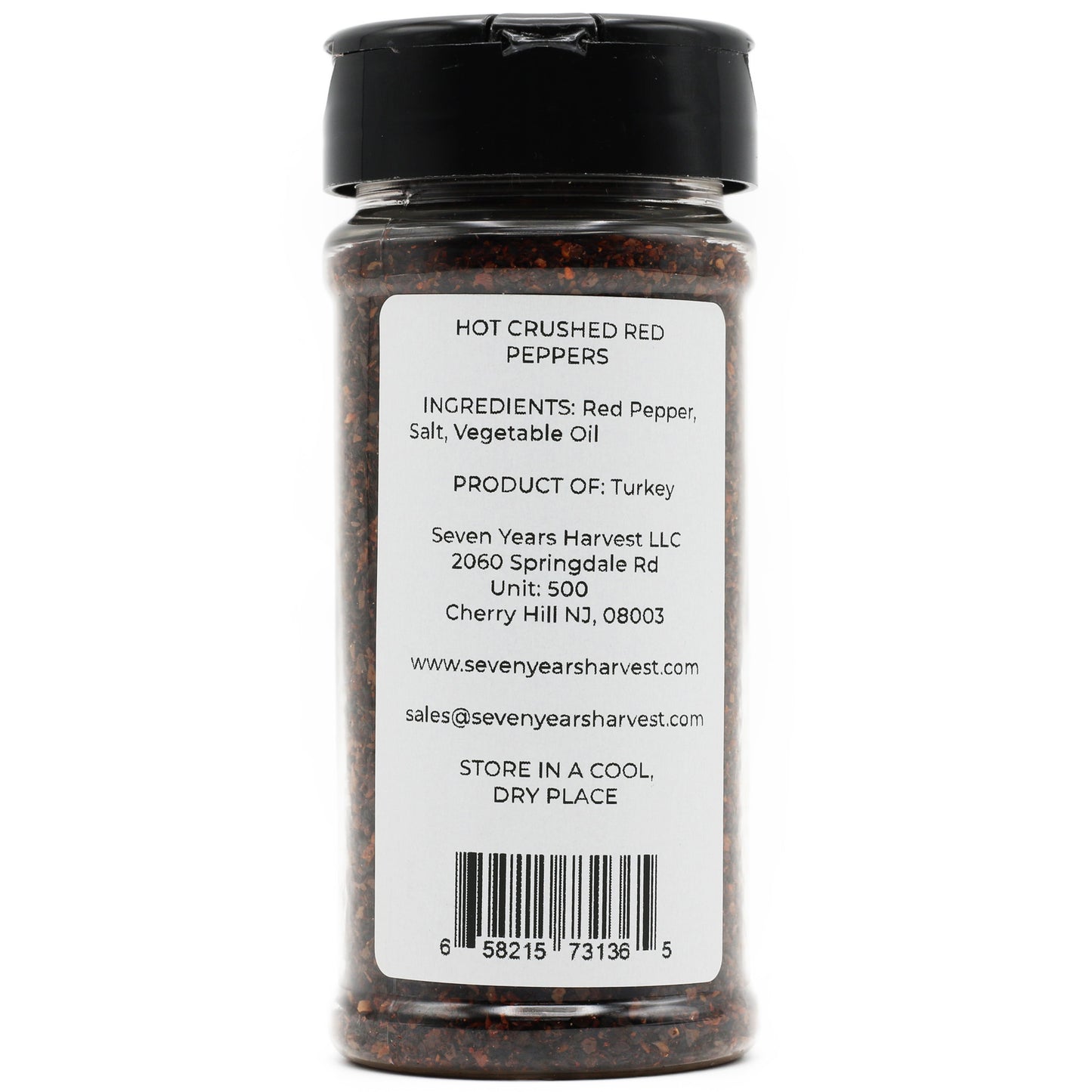!Seven Years Harvest Hot Crushed Red Pepper 3.4 Oz (96 Gr)