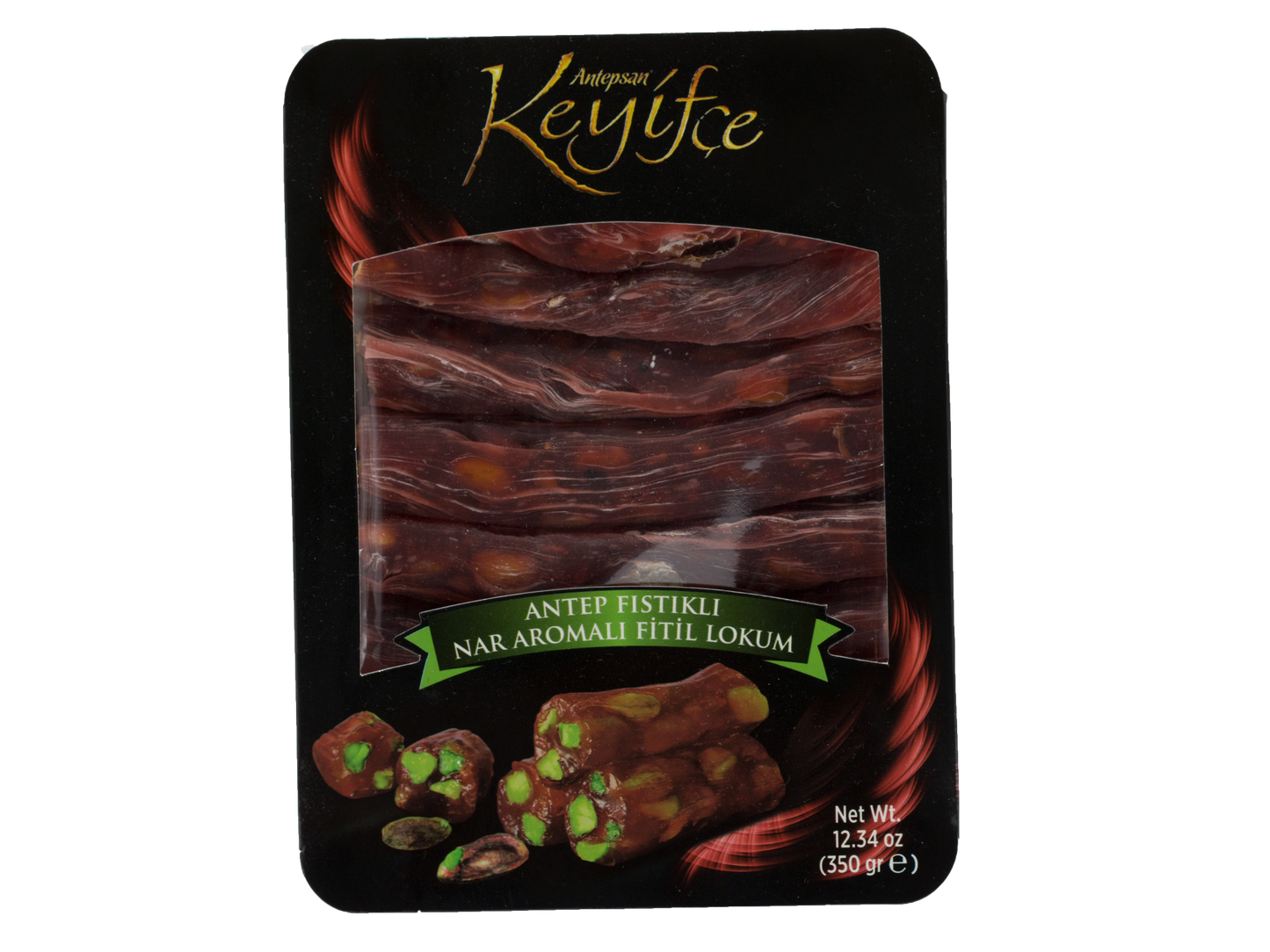 Keyifce Turkish Delight W Pistachio &Pomegranate 350 Gr