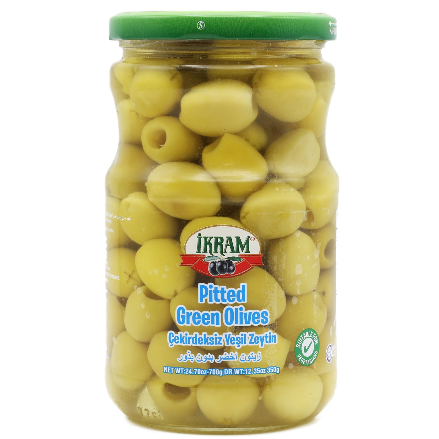 Ikram Pitted Green Olives 24.69 Oz (700 Gr)