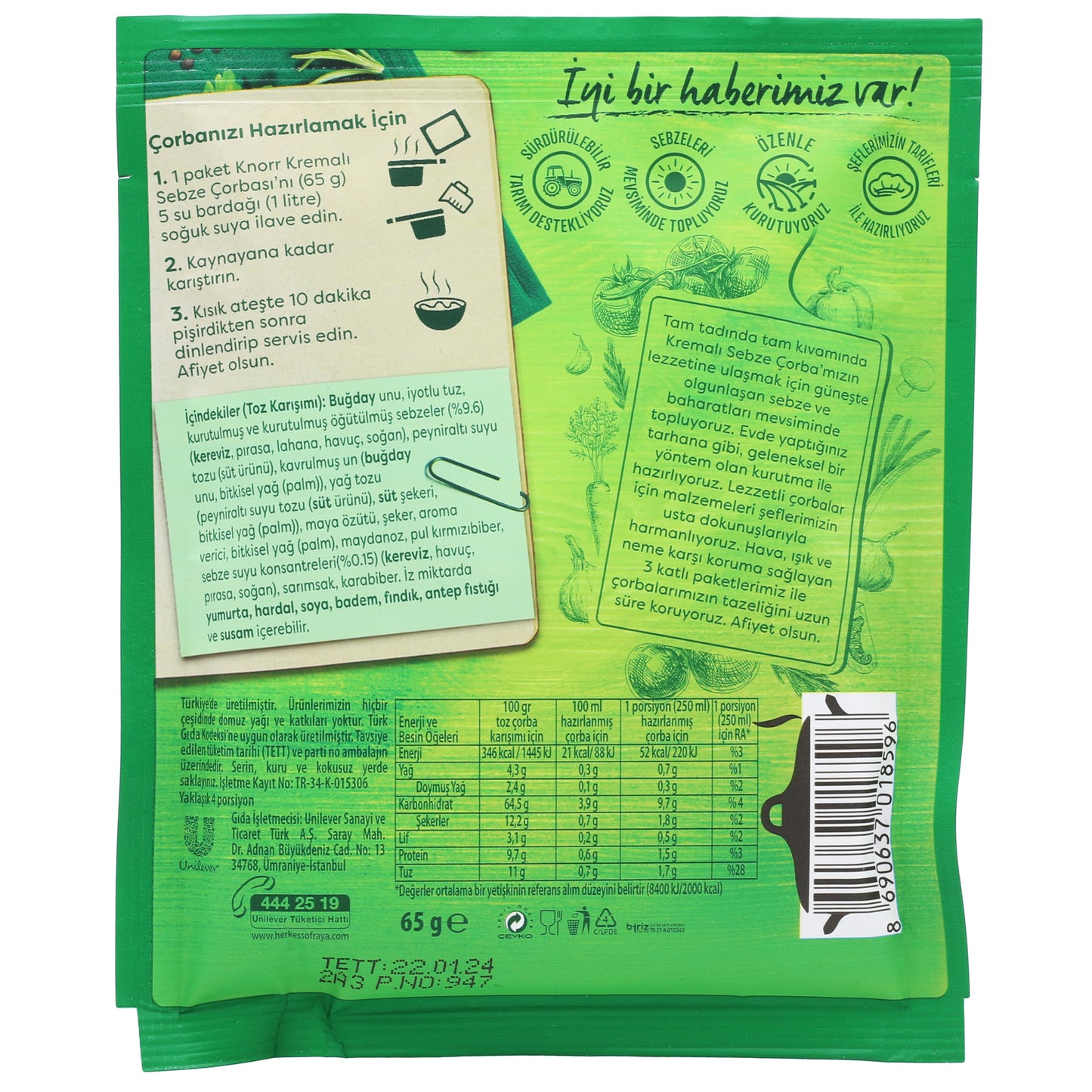 !Knorr Creamy Vegetable Soup 2.29 Oz (65 Gr)