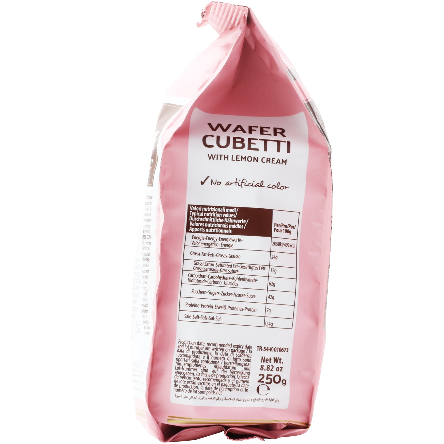 !Maestro Massimo Wafer Cubetti Lemon Cream 8.82 Oz (250 Gr)