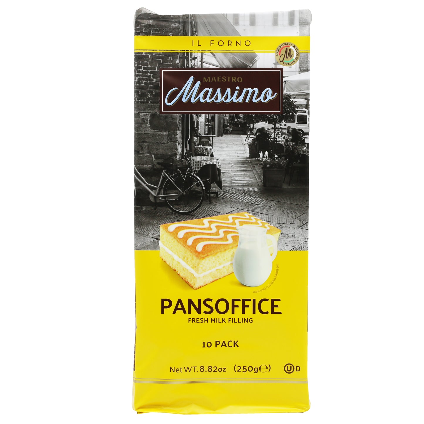 M Massimo Pansoffice Fresh Milk 10 Pack 250 Gr