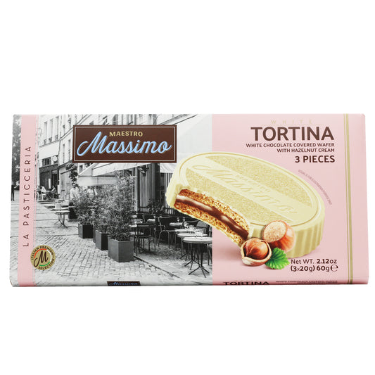 Massimo Tortina White Chocolate 3 Pcs 60 Gr