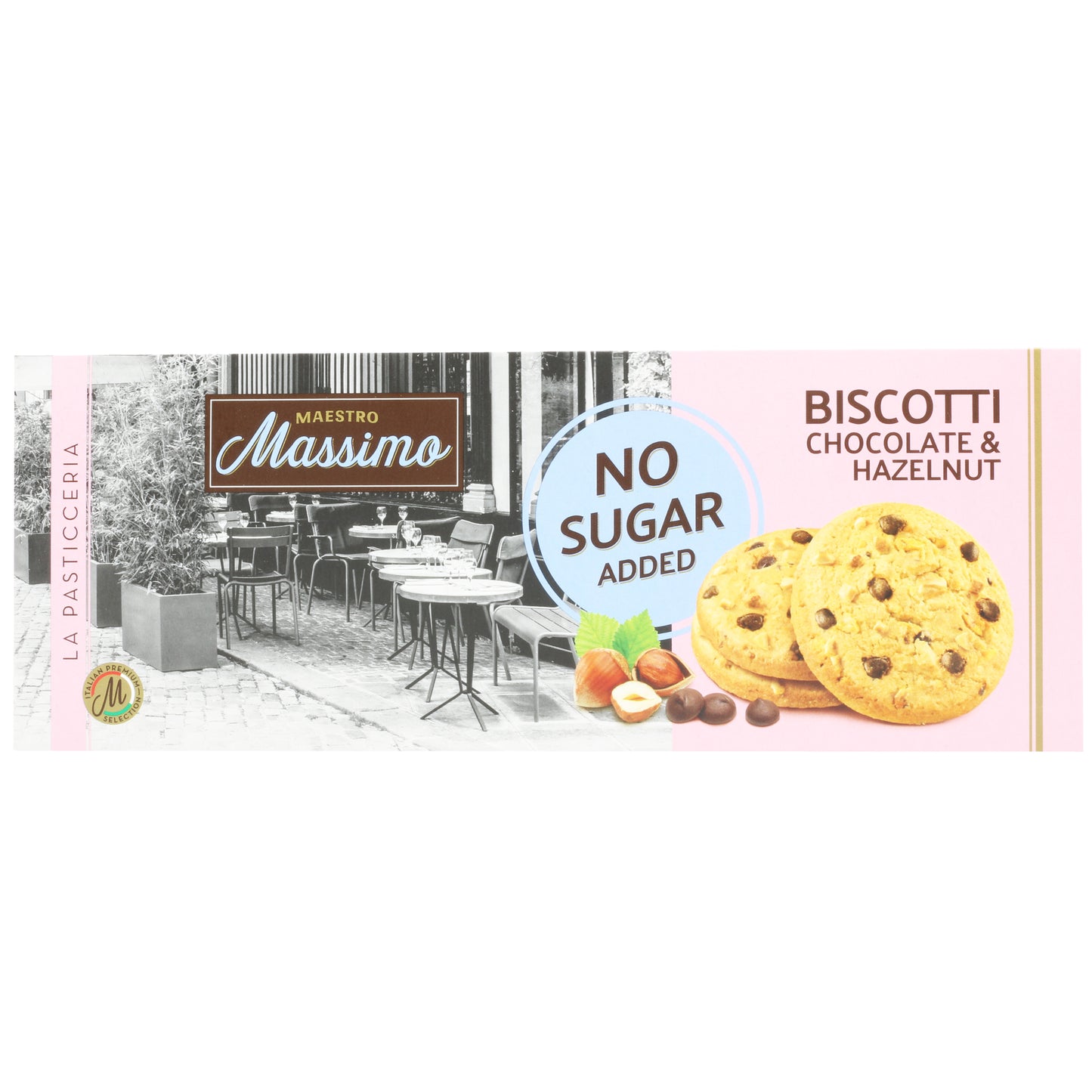 Maestro Massimo Biscotti Chocolate & Hazelnut 4.76 Oz (135 Gr)