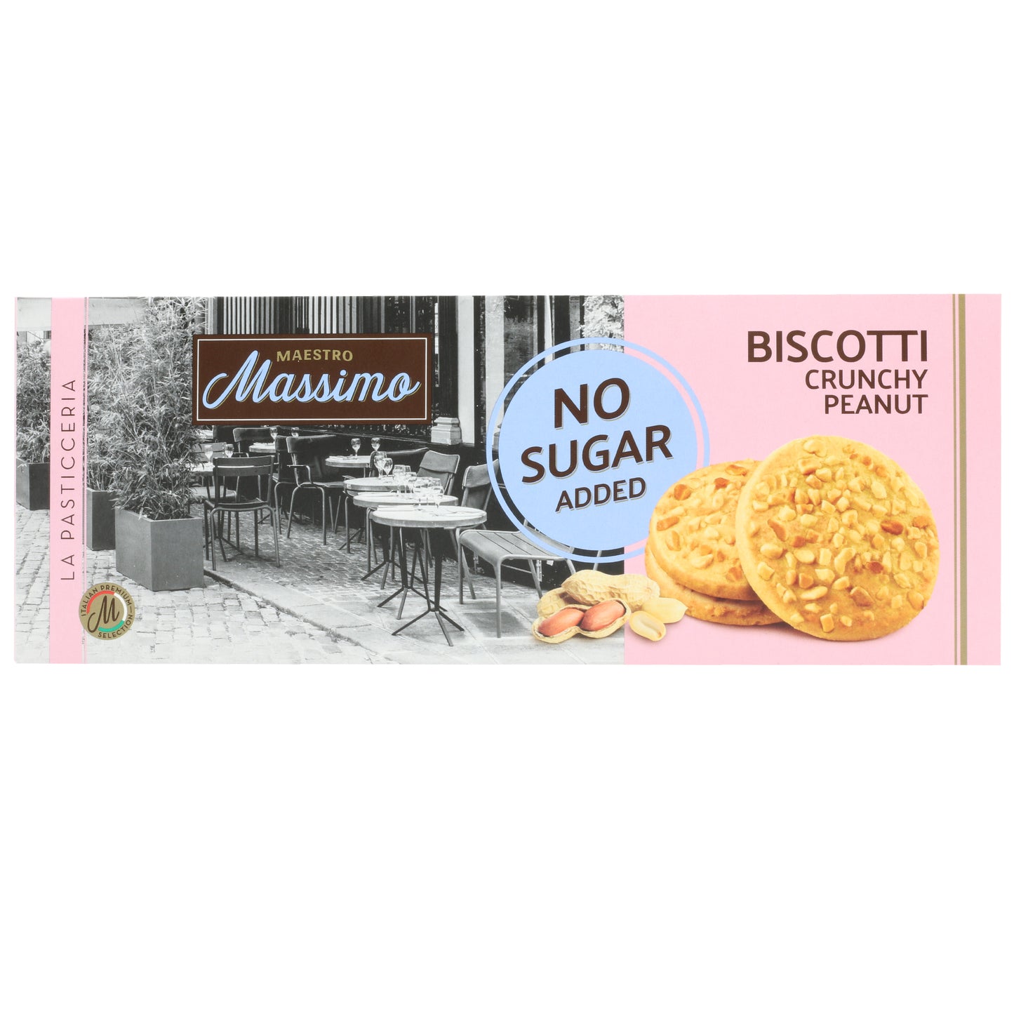 Maestro Massimo Biscotti Crunchy Peanut 4.76 Oz (135 Gr)