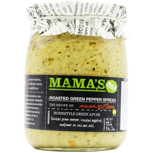 Mama's Mild Roasted Green Pepper Spread 19 Oz