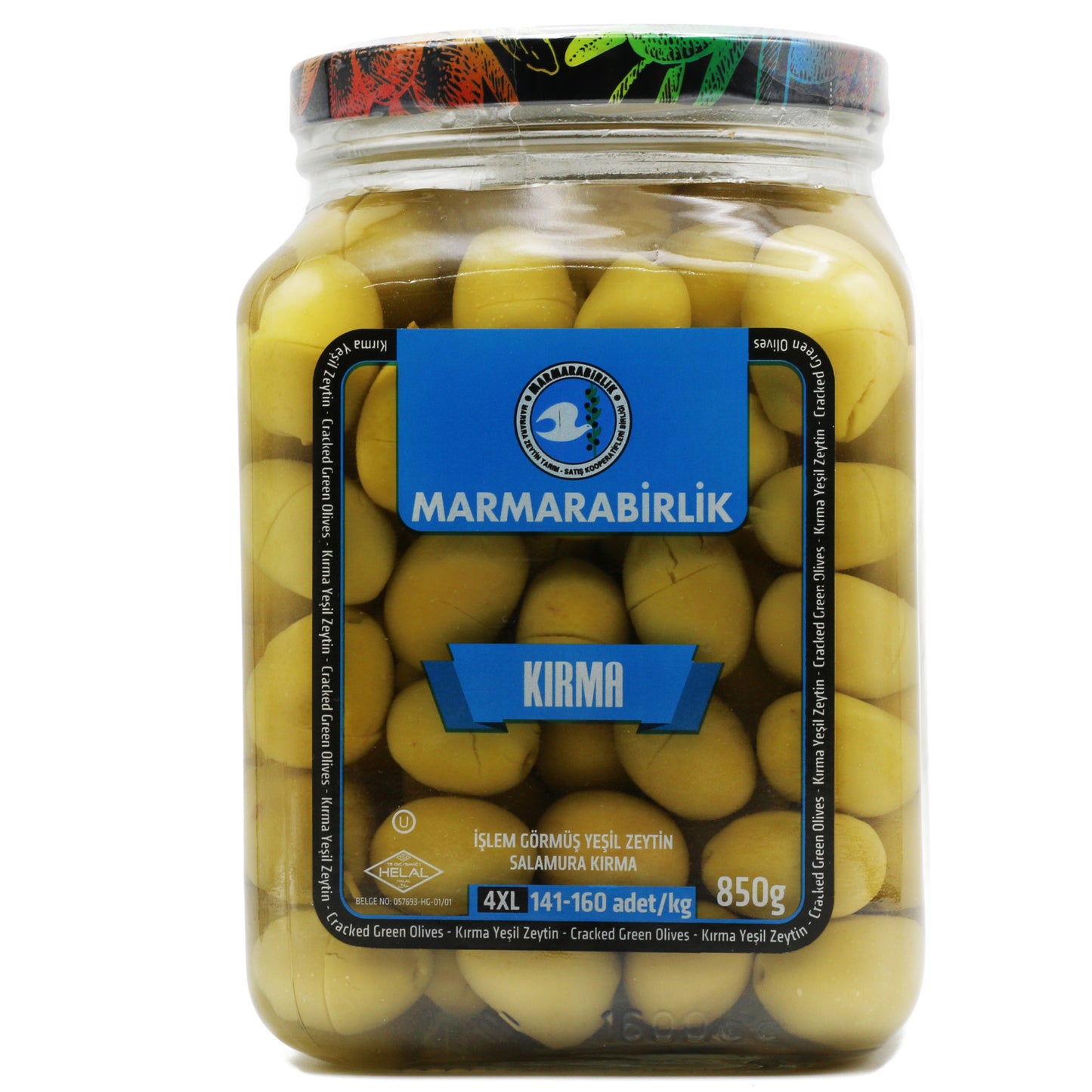 !Marmarabirlik Cracked Green Olives4XL 29.98 Oz (850 Gr)