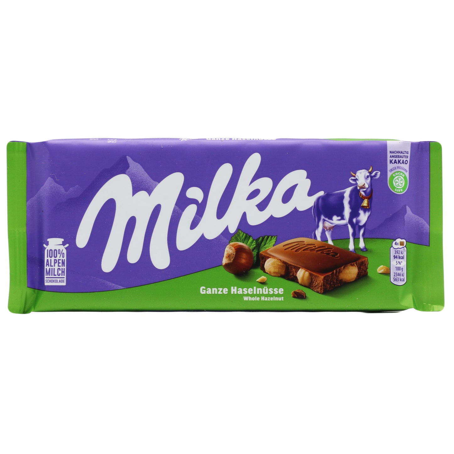 !Milka Whole Hazelnut Chocolate Bar 3.5 Oz ( 100 gr)
