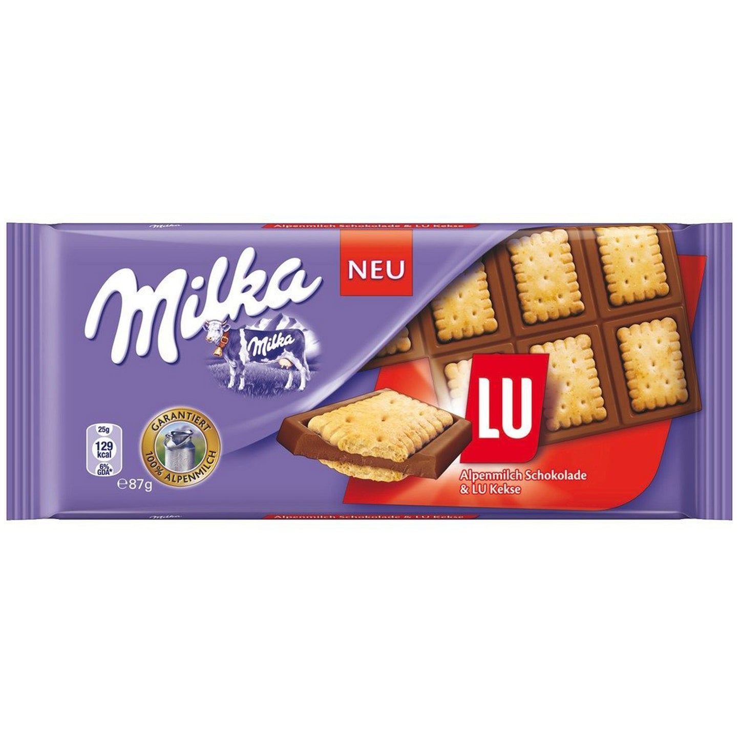 !Milka Lu Chocolate Bar 3 Oz (87 Gr)