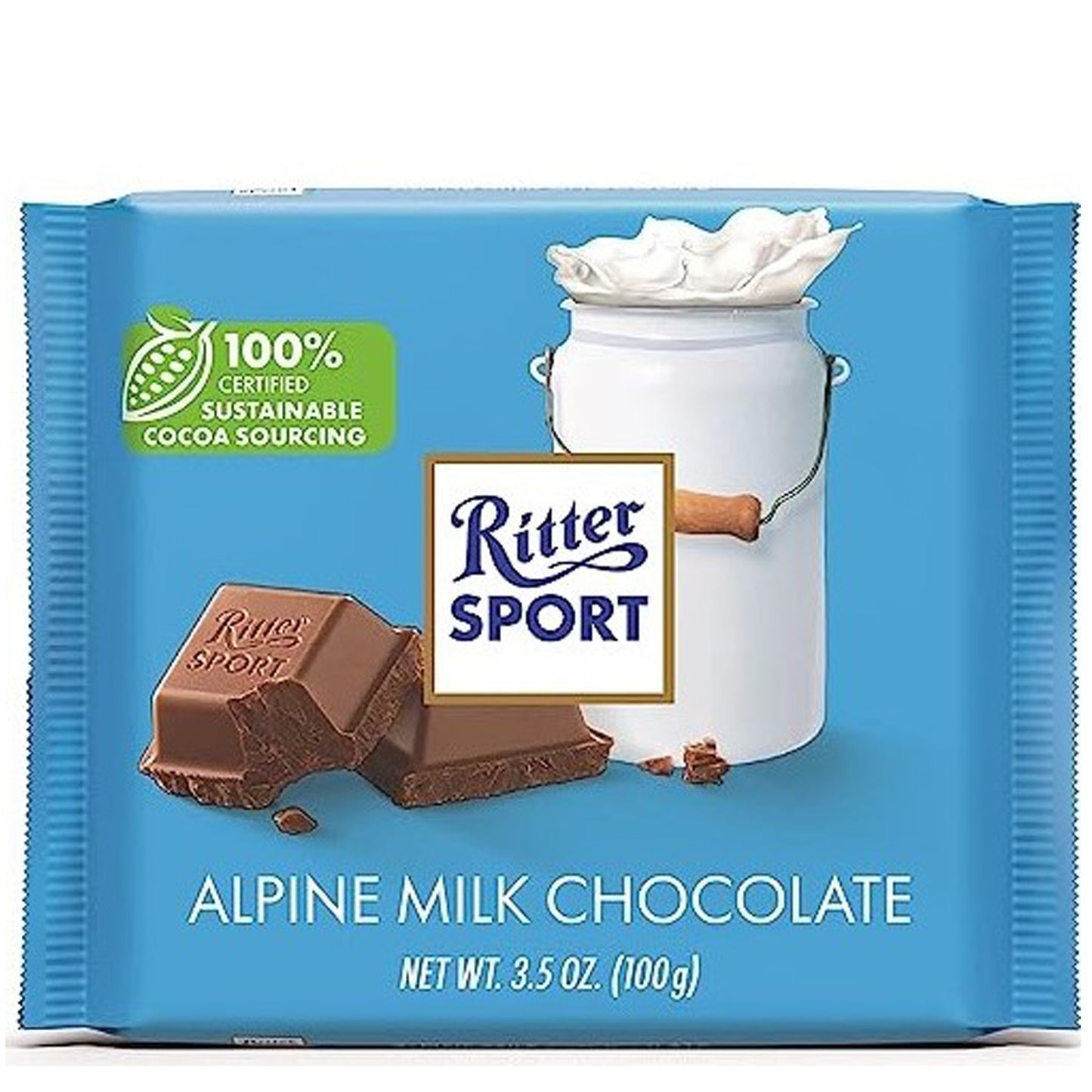 !Ritter Sport Alpine Milk Chocolate 3.5 Oz (100 Gr)