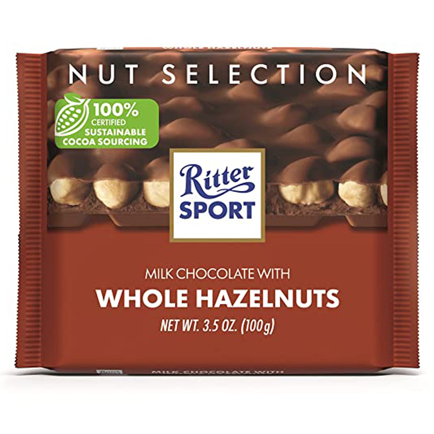 !Ritter Sport Whole Hazelnut Milk Chocolate 3.5 Oz (100 Gr)