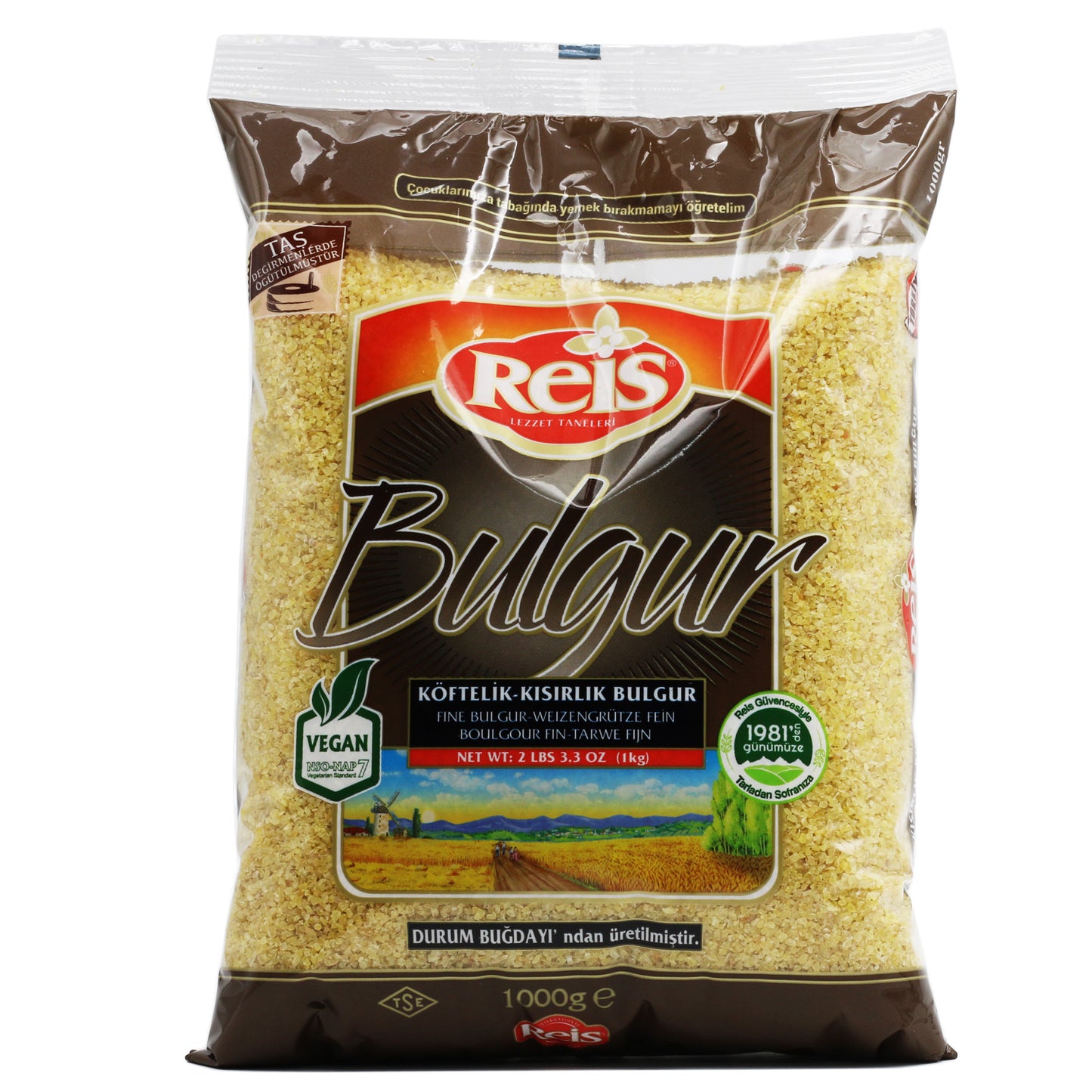 Reis Fine Bulgur 2 Lb 3.3 Oz (1 Kg)