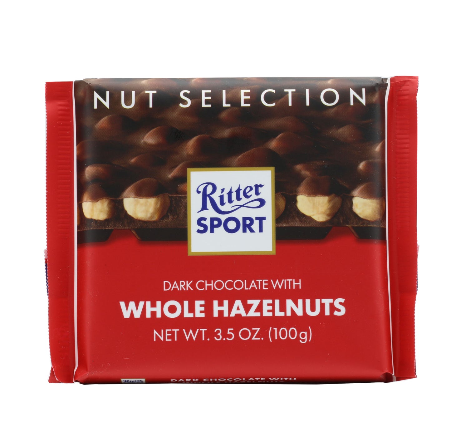 !Ritter Sport Whole Hazelnut with Dark Chocolate 3.5 Oz (100 Gr)