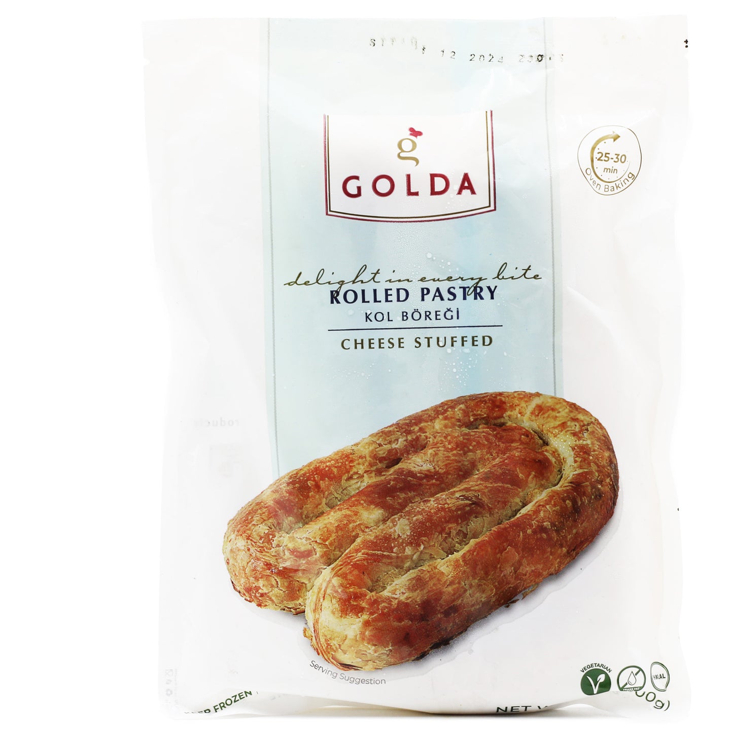Golda Rolled Pastry with Cheese 17.63 Oz (500 Gr)