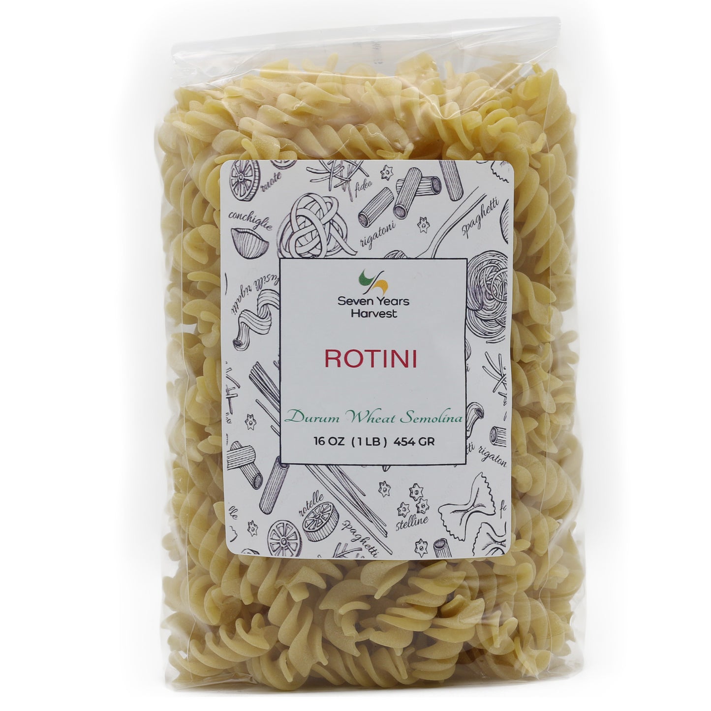 Seven Years Harvest Rotini 1 Lb (454 Gr)