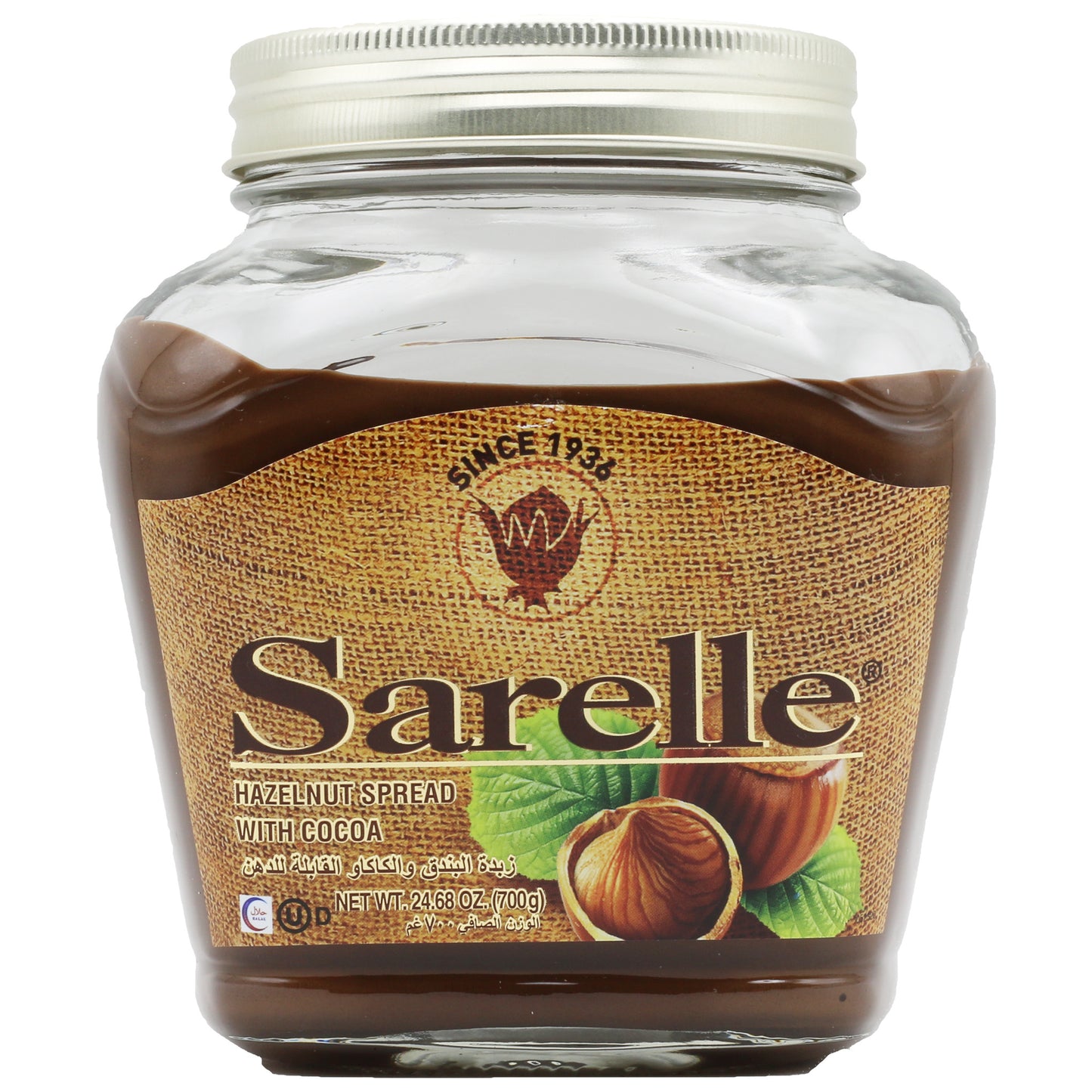 Sarelle Hazelnut Spread w Cocoa 12.34 Oz ( 350 Gr)