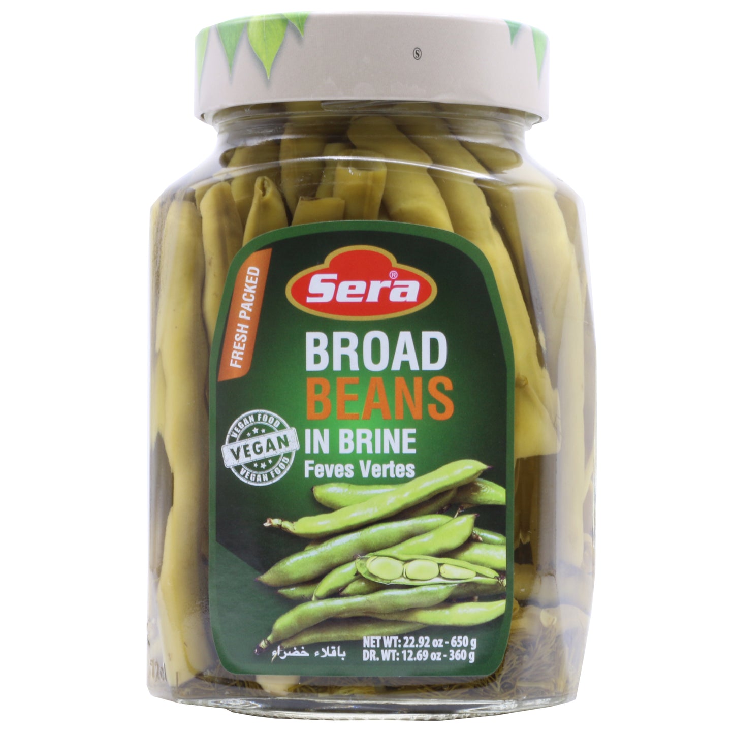 Sera Broad Beans In Brine 650 Gr (350 Gr Drained)