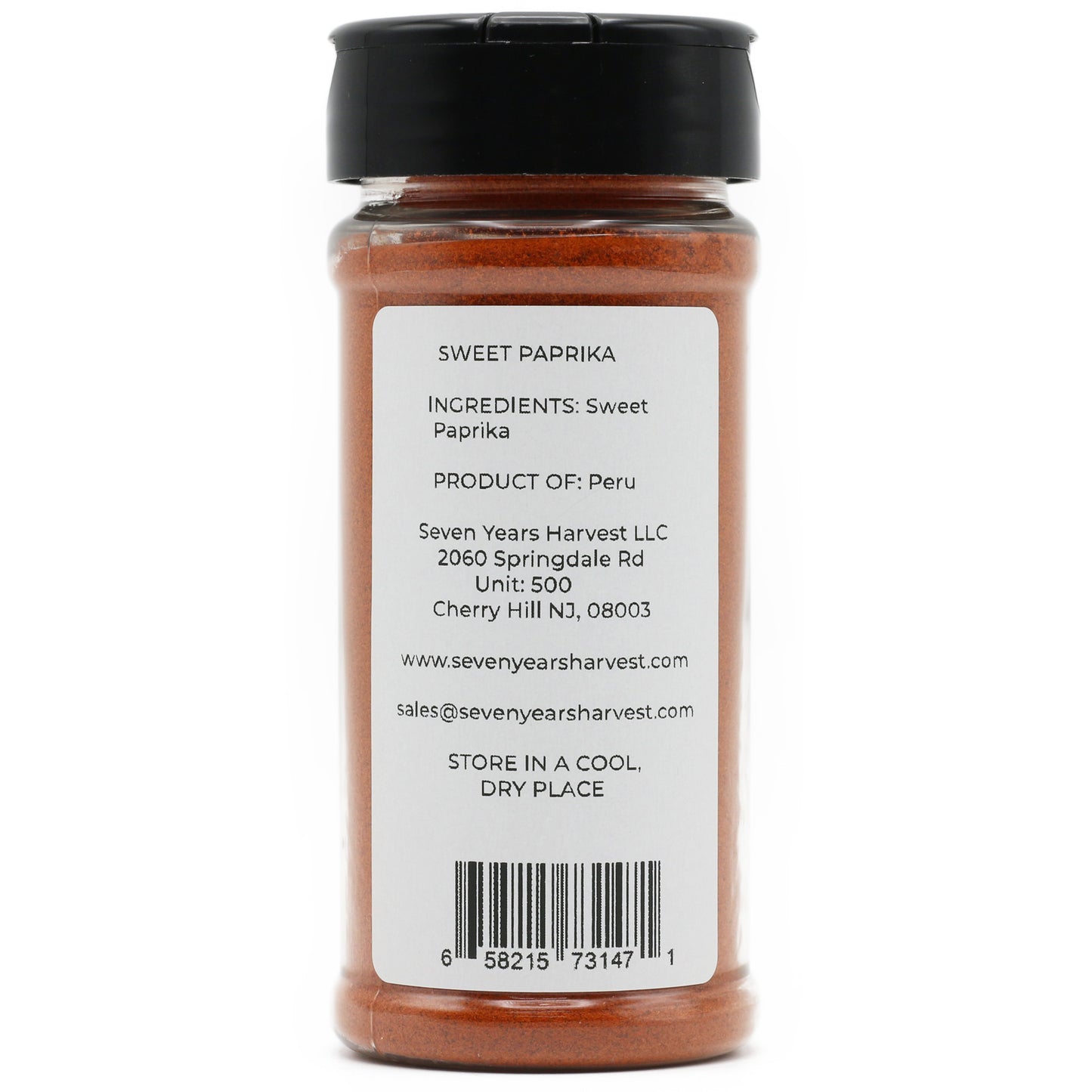 Seven Years Harvest Sweet Paprika 4.5 Oz (127 Gr)