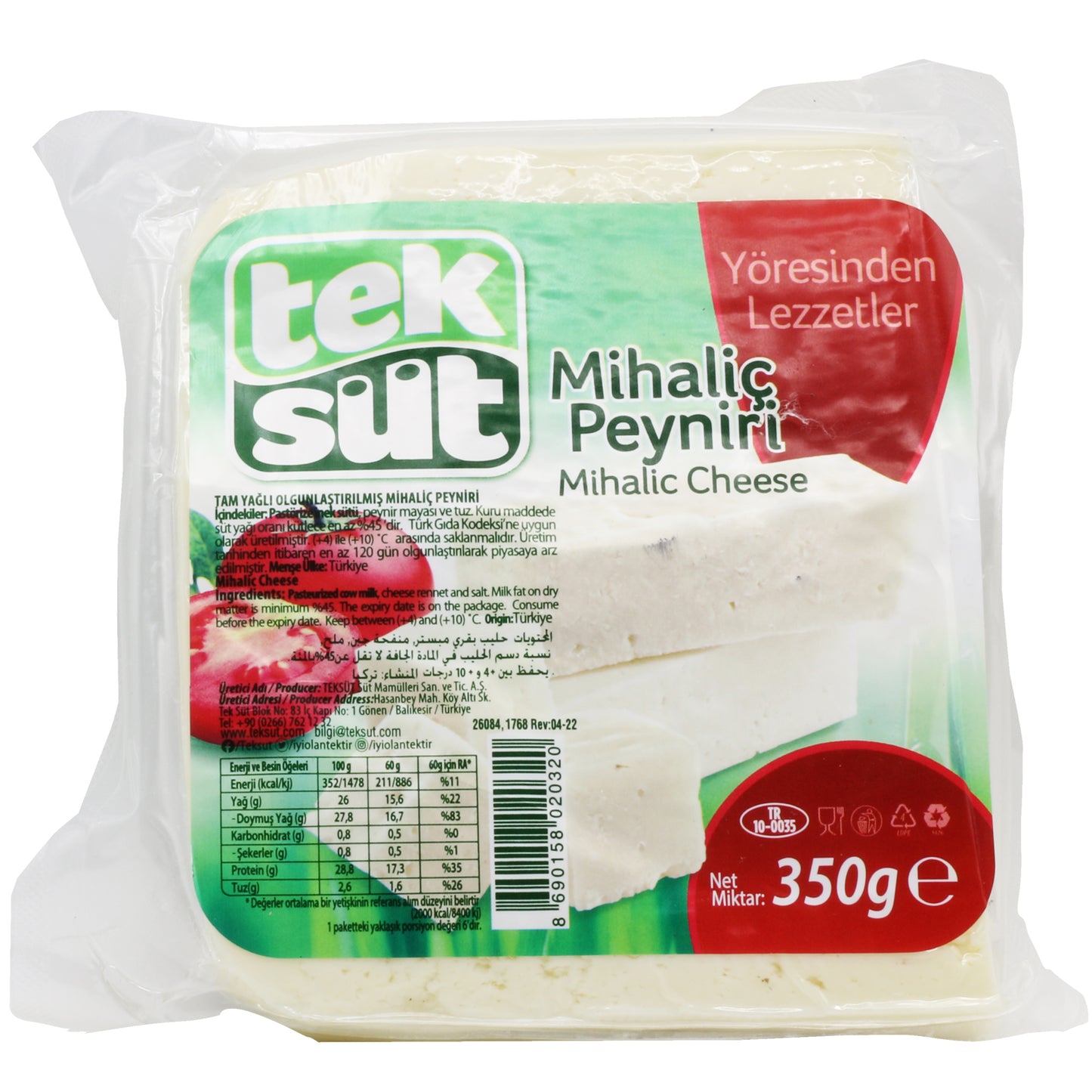 Tek Sut Mihalic Cheese 350 Gr