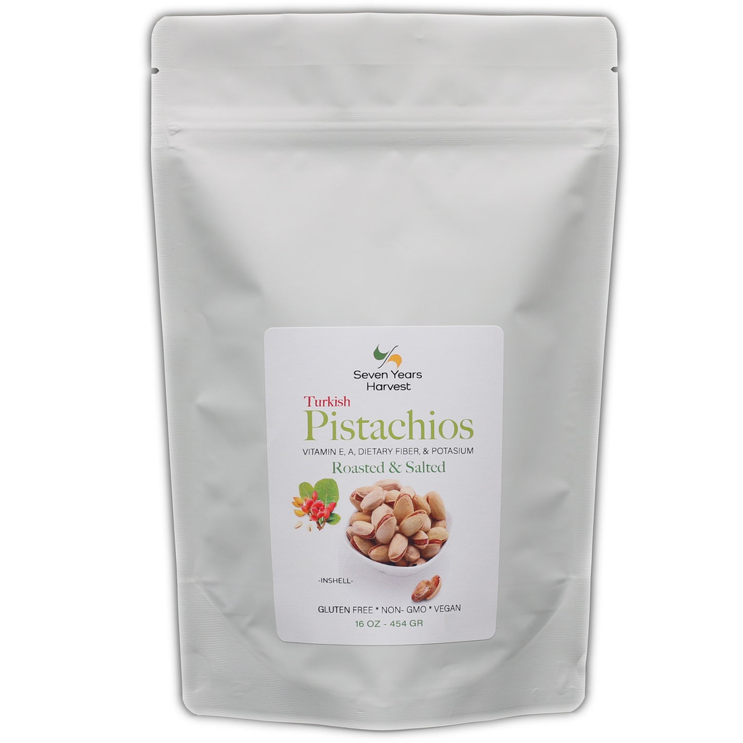 SYH Turk Roasted Salted Pistachios 1 Lb (454 Gr)