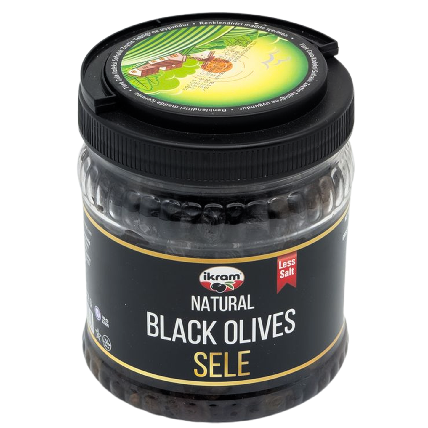 ikram Natural Black Olives Sele 700 gr