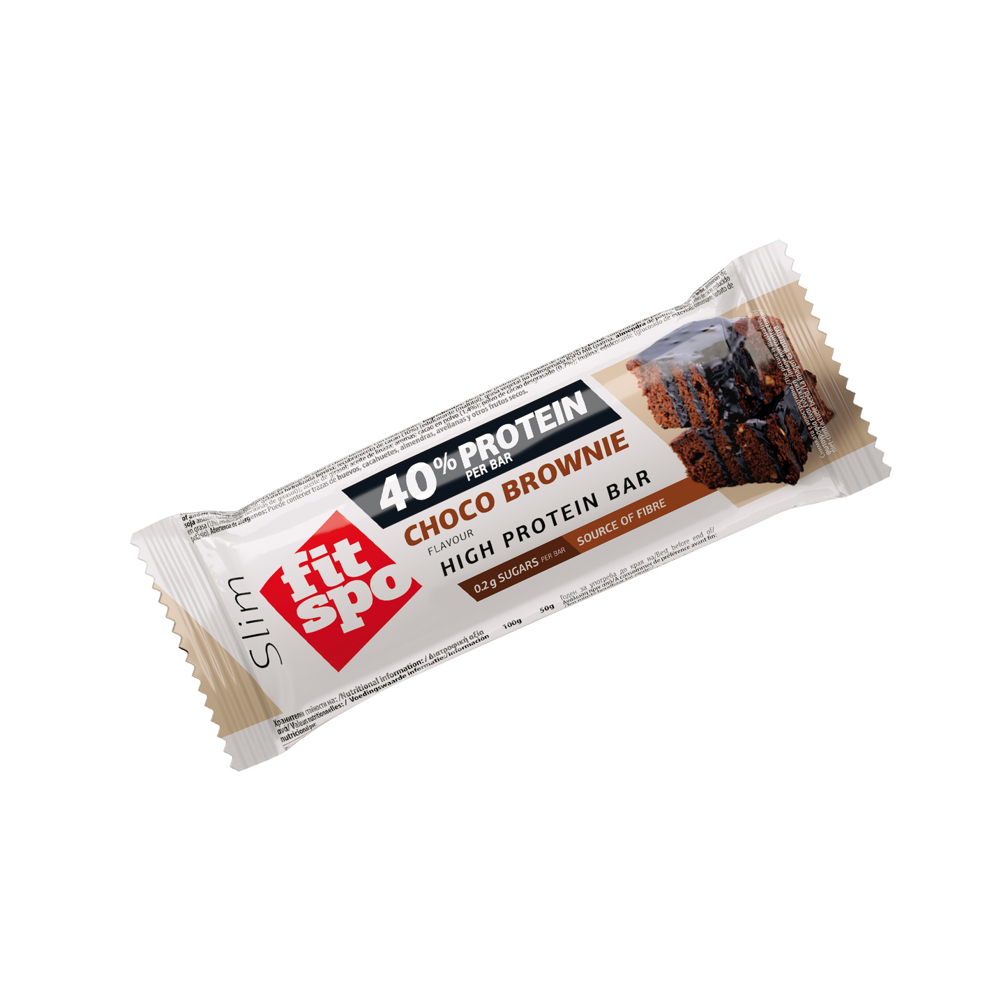 FitSpo Protein bar Slim 40% Choco Brownie 50 gr