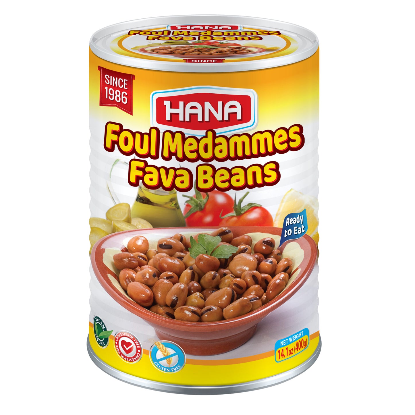 Hana Foul Fava Beans 14.1 oz (400 gr)