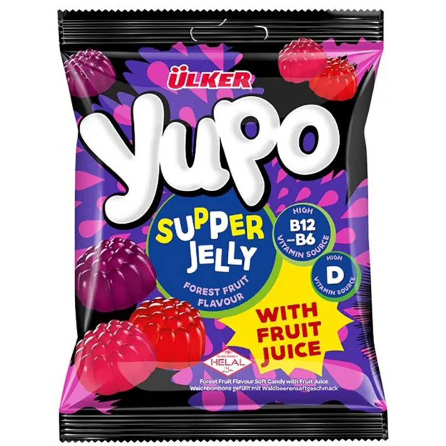 Ulker Yupo Forest Fruit B&D Vitamin Supper Jelly 64 gr