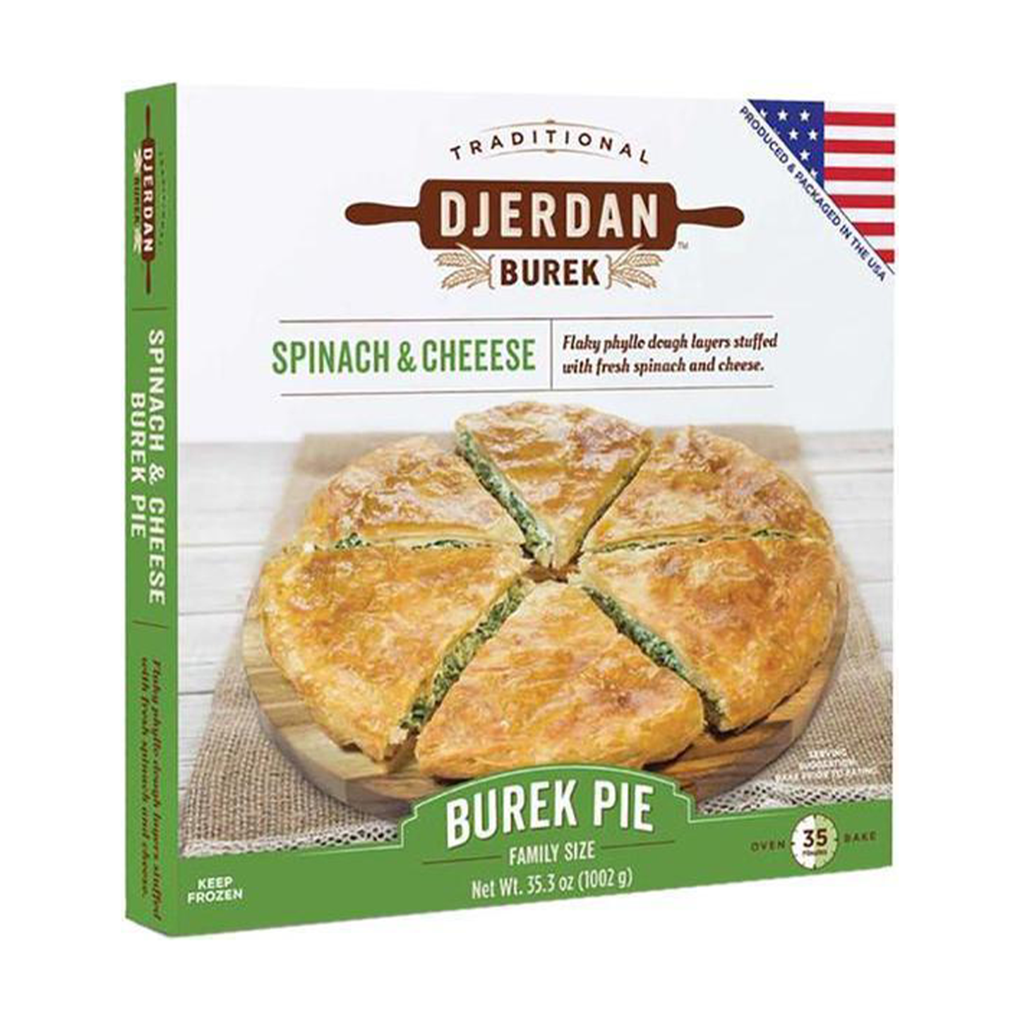 Djerdan Flat Burek w Spinach 850 gr