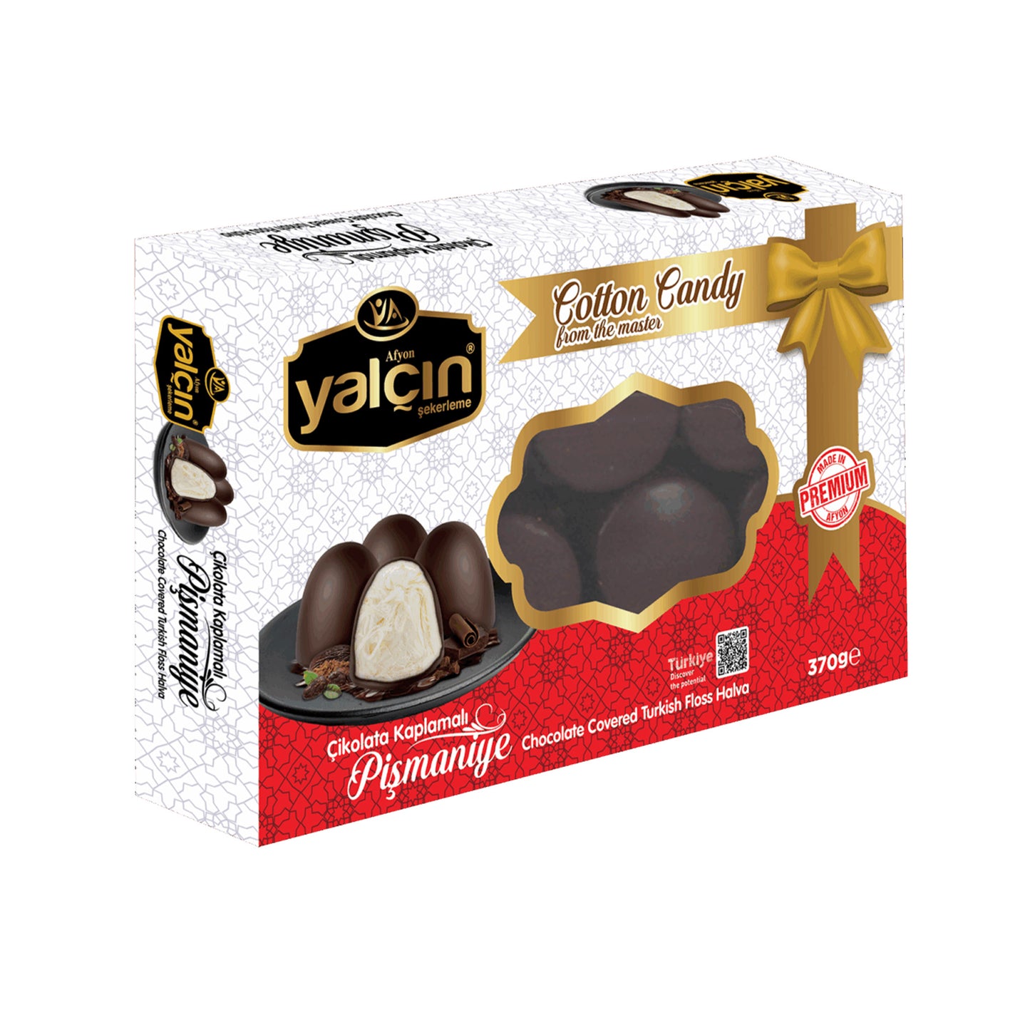 Yalcin Cotton Chocolate Covered (Pismaniye) 370 gr